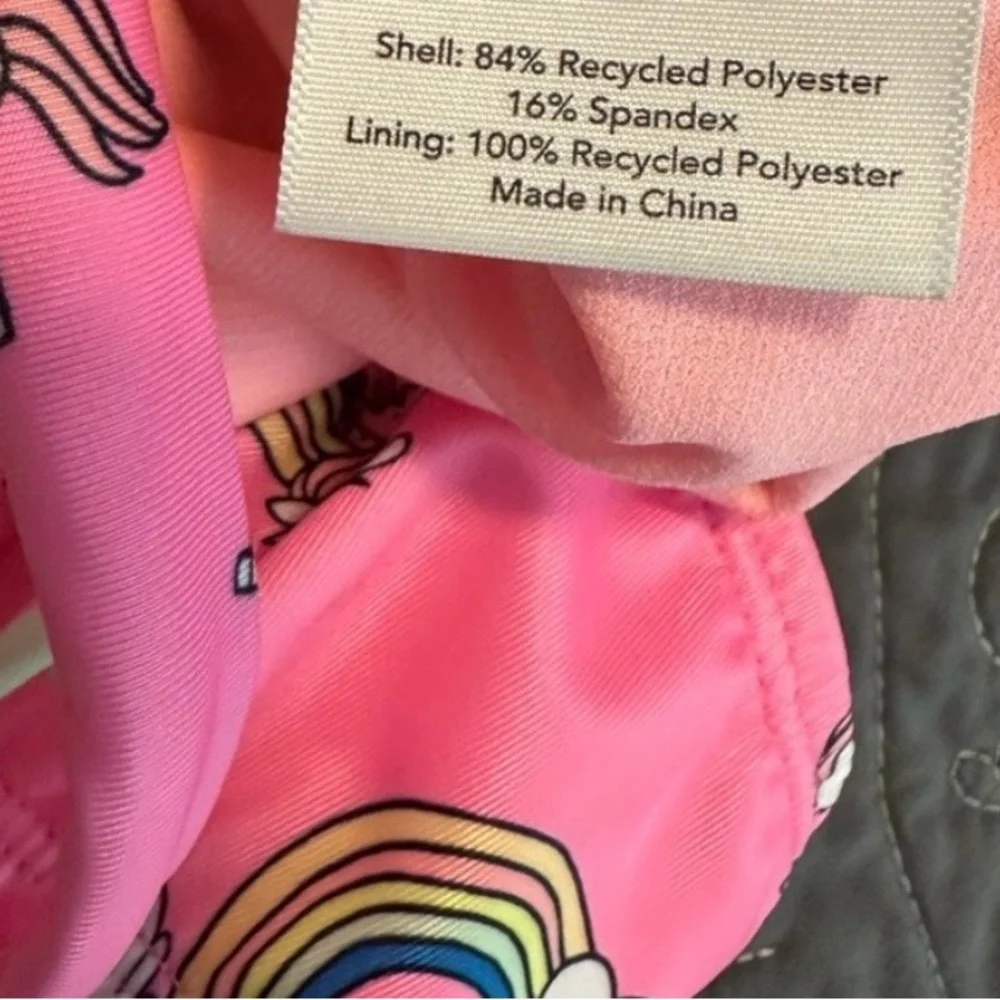 Okie Dokie Toddler Girls Tropical Unicorn One Piece Swimsuit NWT Size 3T
